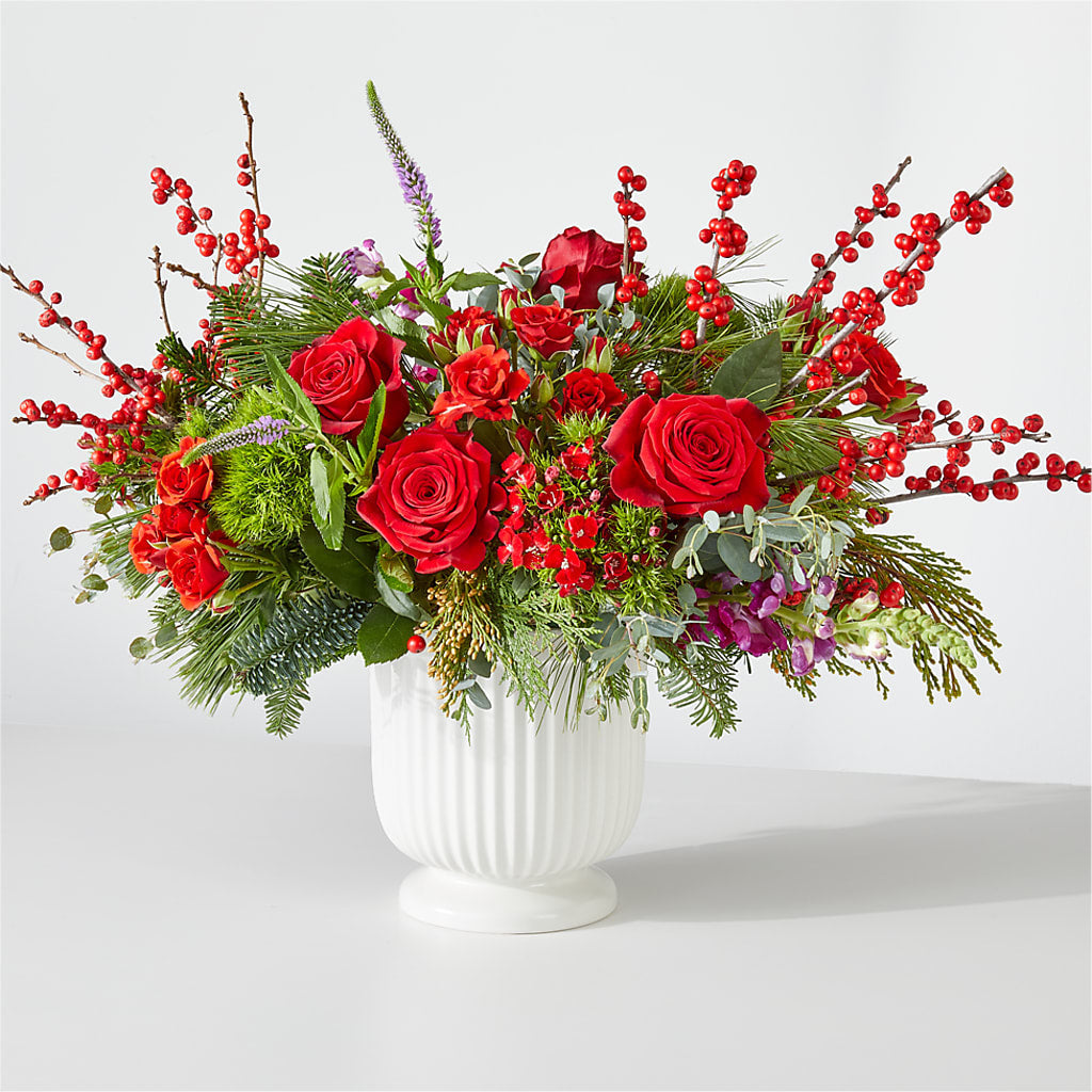Big Red Bow Bouquet – United Family Flower And Gifts, Brooklyn NY