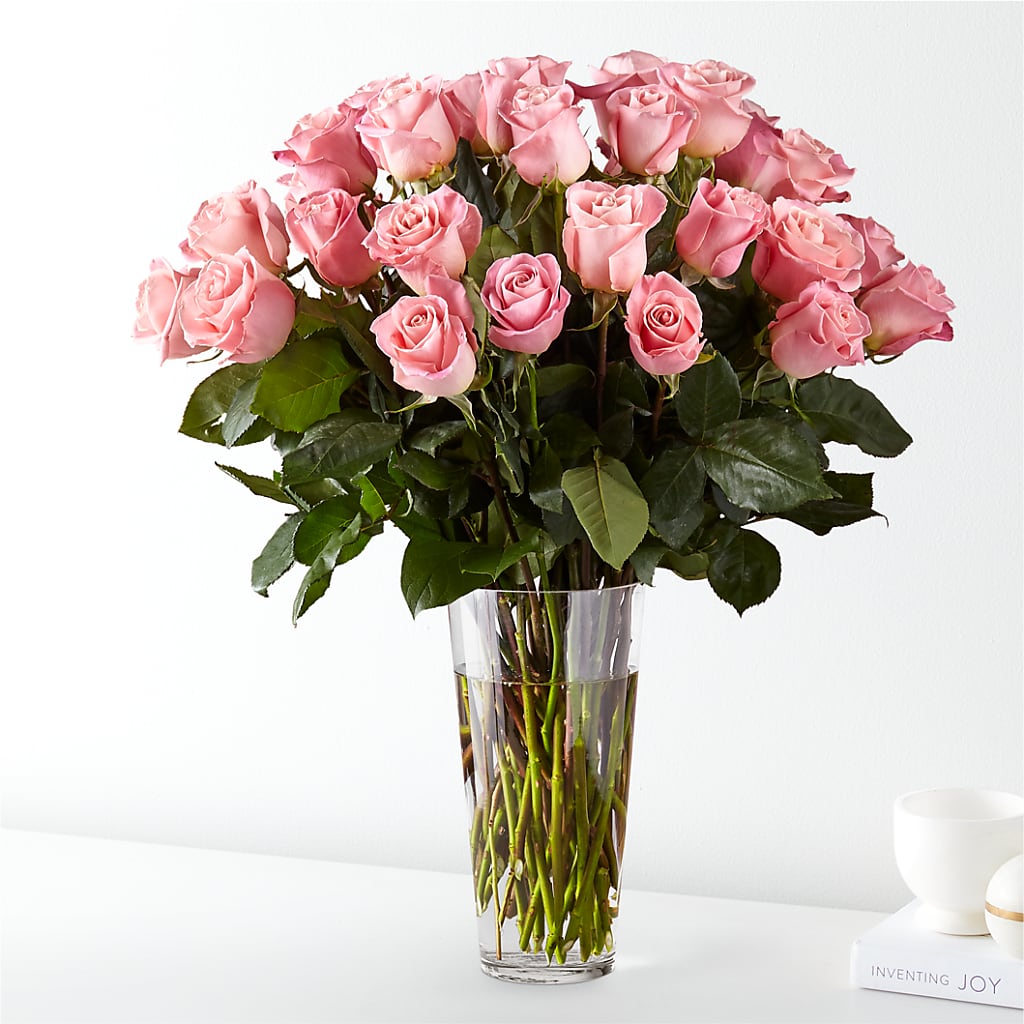 Long Stem Pink Rose Bouquet – United Family Flower And Gifts, Brooklyn NY