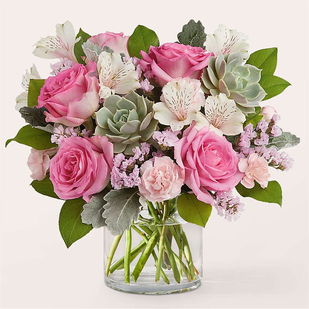 Dusty Rose Bouquet – United Family Flower And Gifts, Brooklyn NY