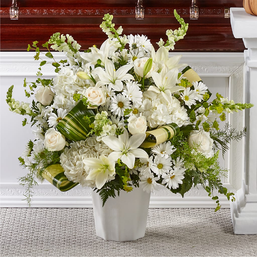 Thoughts of Tranquility Floor Basket – United Family Flower And Gifts, Brooklyn NY