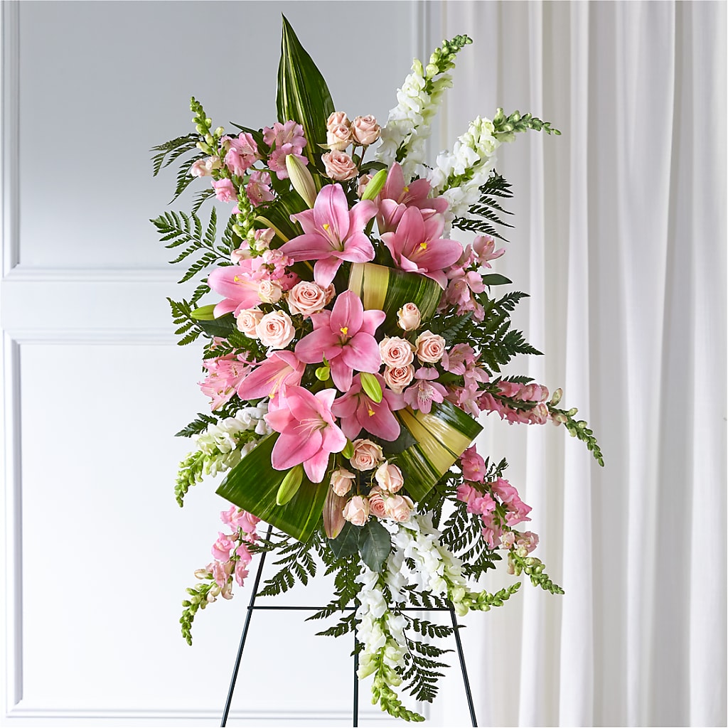 Elegant Embrace Standing Spray – United Family Flower And Gifts, Brooklyn NY