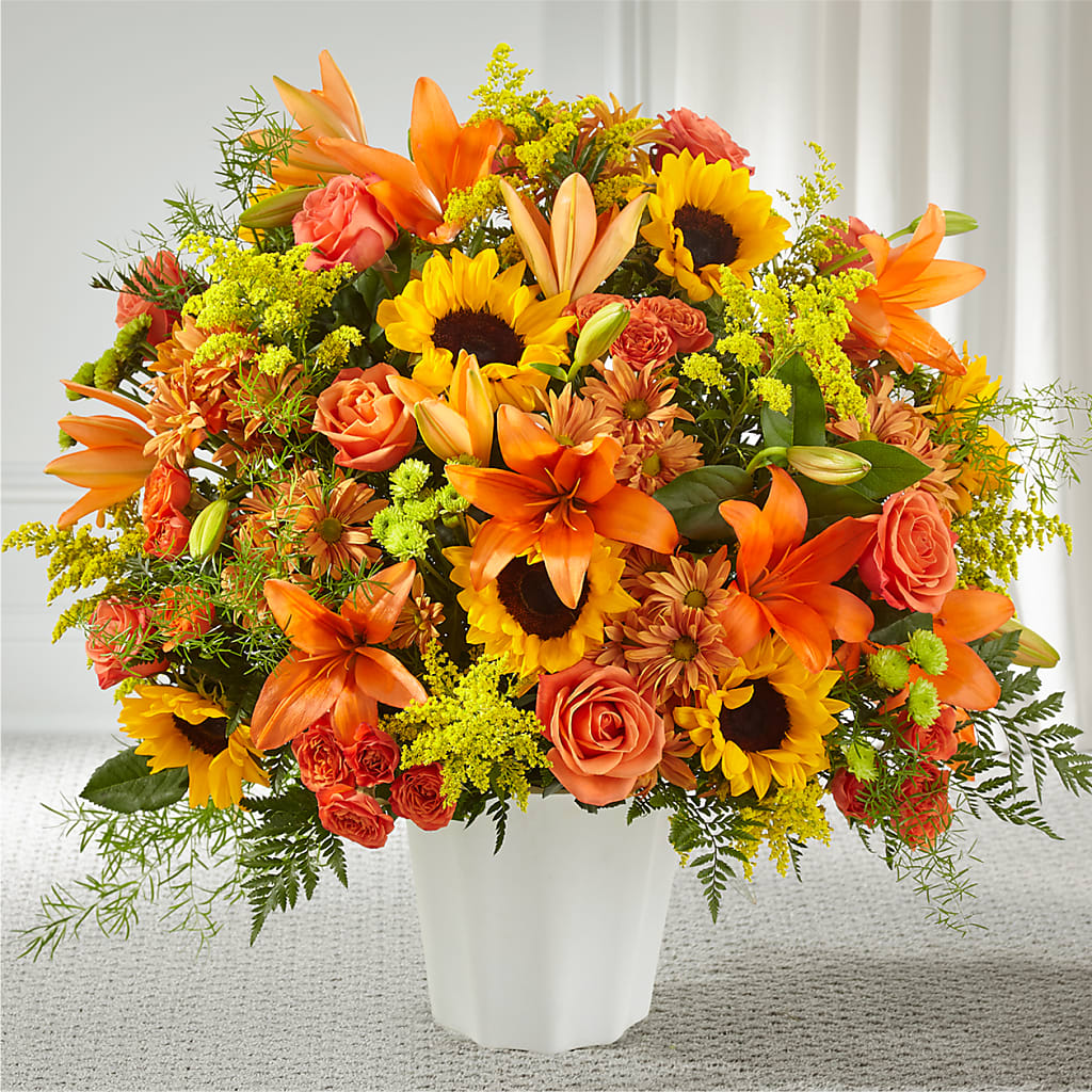 Harvest Thoughts Floor Basket – United Family Flower And Gifts, Brooklyn NY