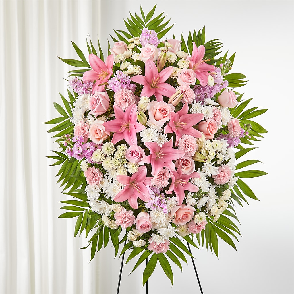 Offering Solace Standing Spray – United Family Flower And Gifts, Brooklyn NY
