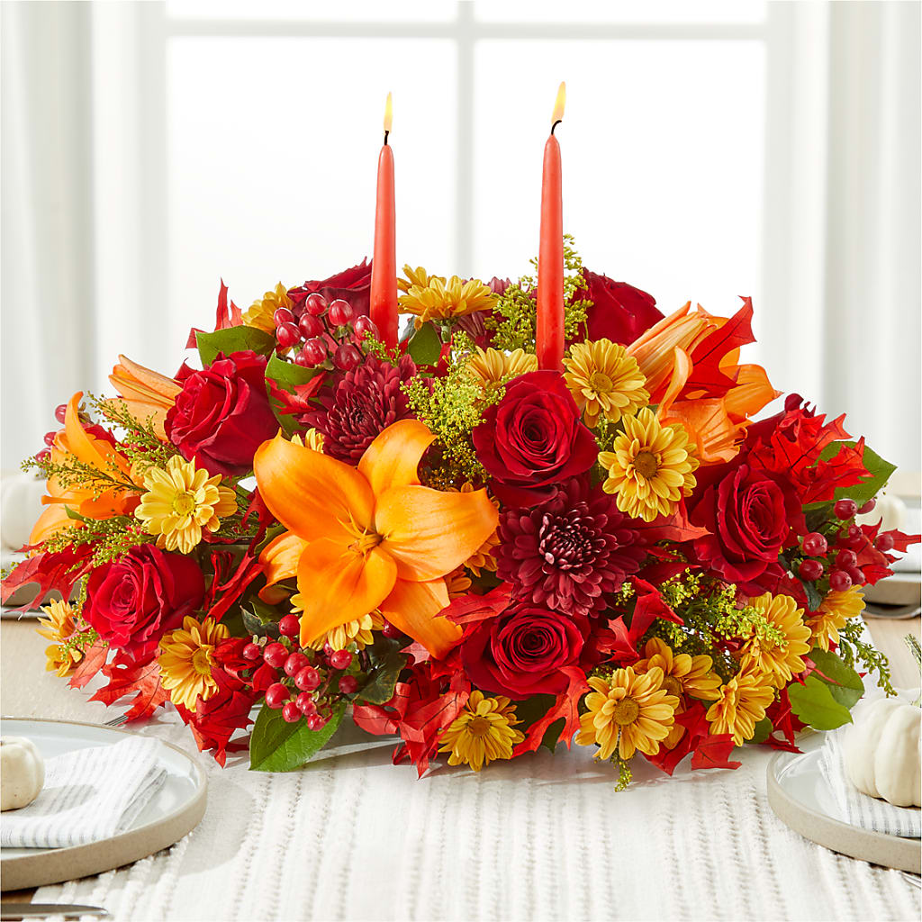Autumn's Embrace Centerpiece – United Family Flower And Gifts, Brooklyn NY