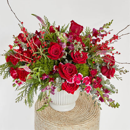 Big Red Bow Bouquet –  United Family Flower And Gifts, Brooklyn NY