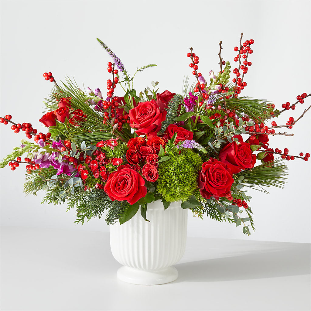 Big Red Bow Bouquet –  United Family Flower And Gifts, Brooklyn NY