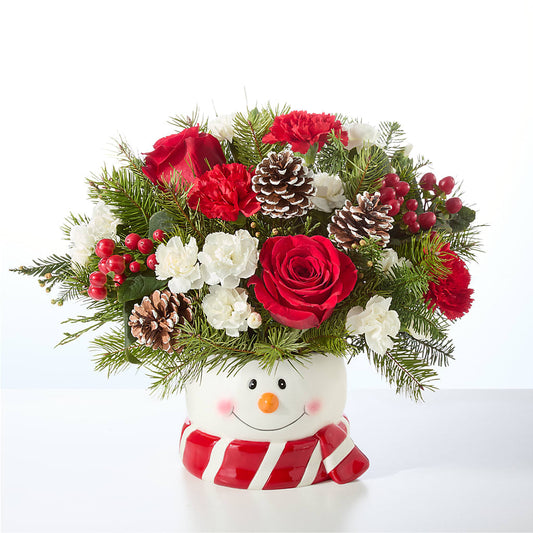 Jolly Snowman Bouquet –  United Family Flower And Gifts, Brooklyn NY