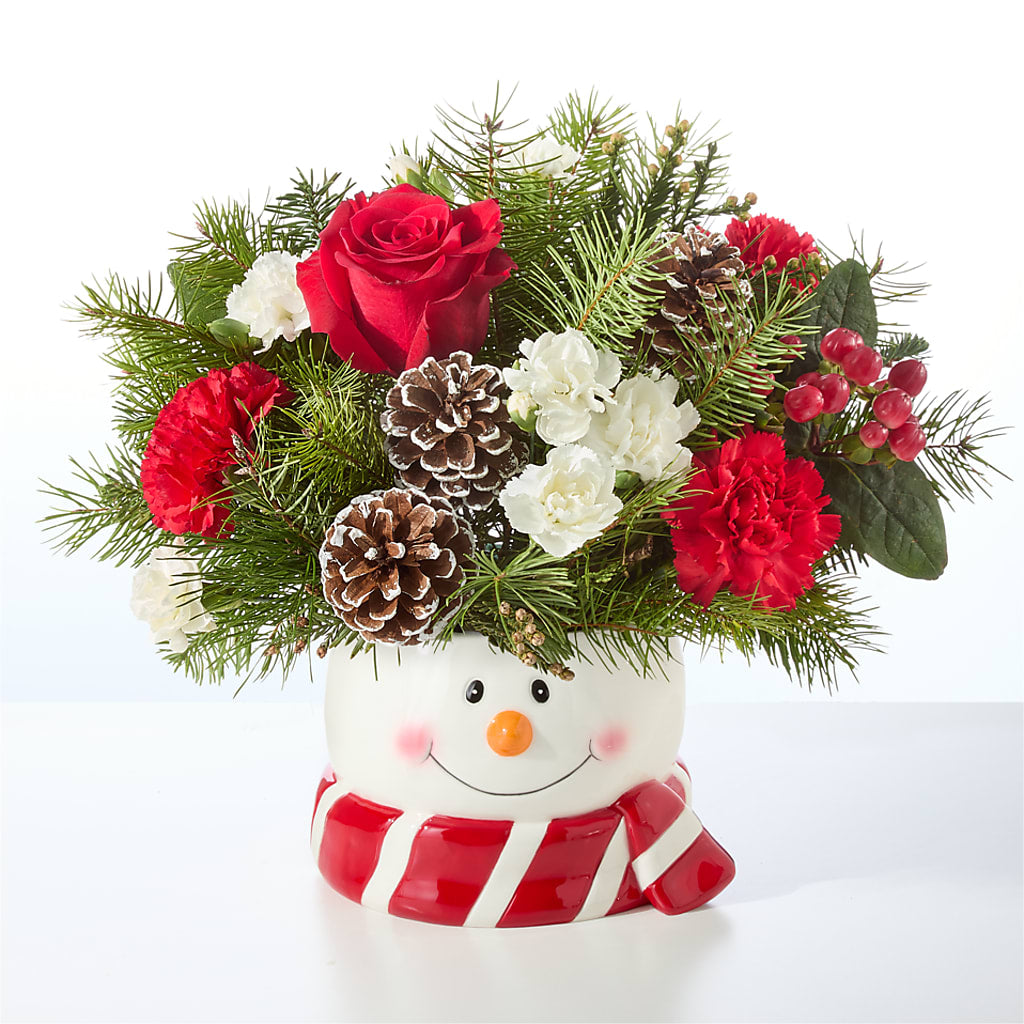Jolly Snowman Bouquet –  United Family Flower And Gifts, Brooklyn NY