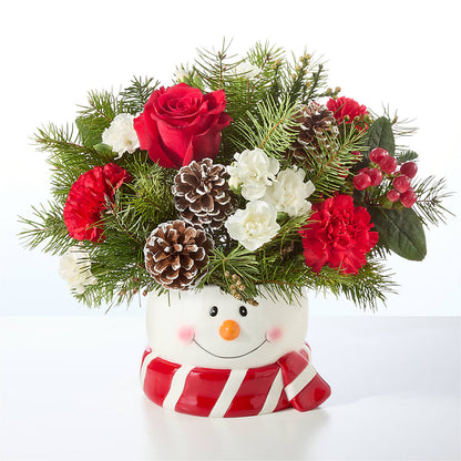 Jolly Snowman Bouquet –  United Family Flower And Gifts, Brooklyn NY