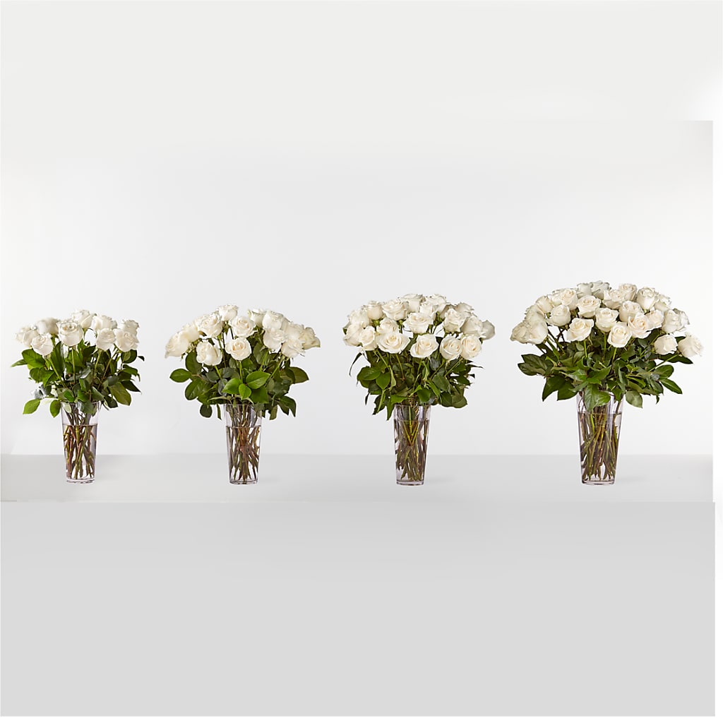 Long Stem White Rose Bouquet –  United Family Flower And Gifts, Brooklyn NY