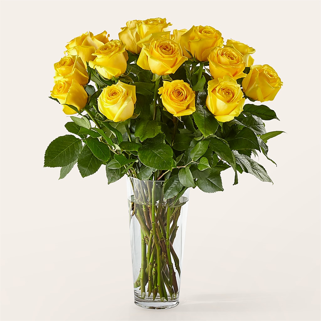 Long Stem Yellow Rose Bouquet –  United Family Flower And Gifts, Brooklyn NY