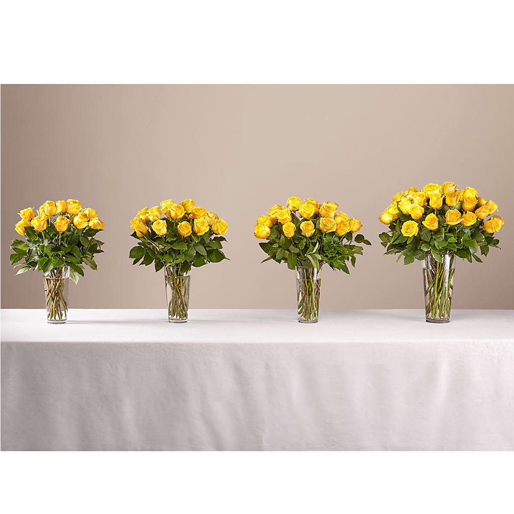 Long Stem Yellow Rose Bouquet –  United Family Flower And Gifts, Brooklyn NY