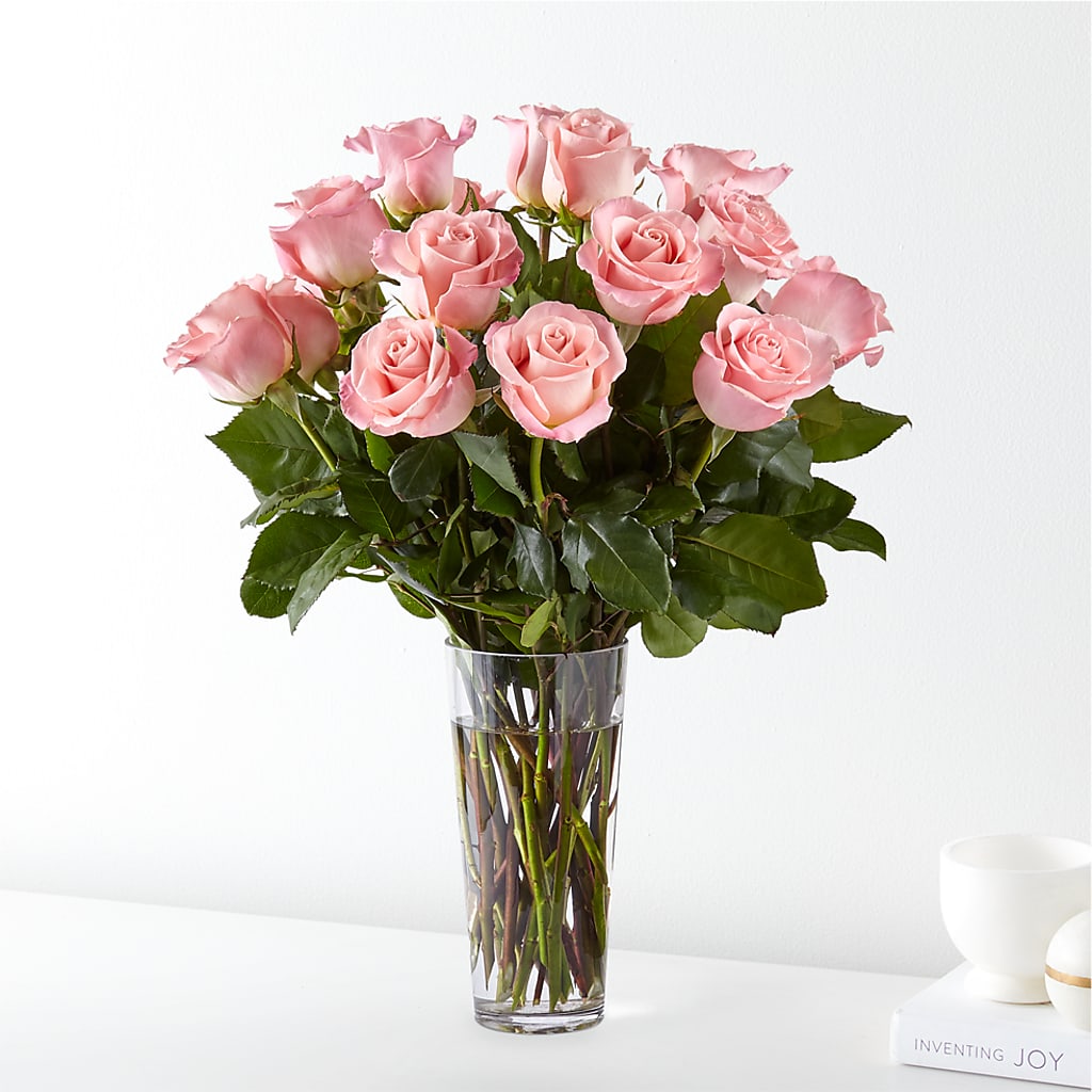 Long Stem Pink Rose Bouquet –  United Family Flower And Gifts, Brooklyn NY