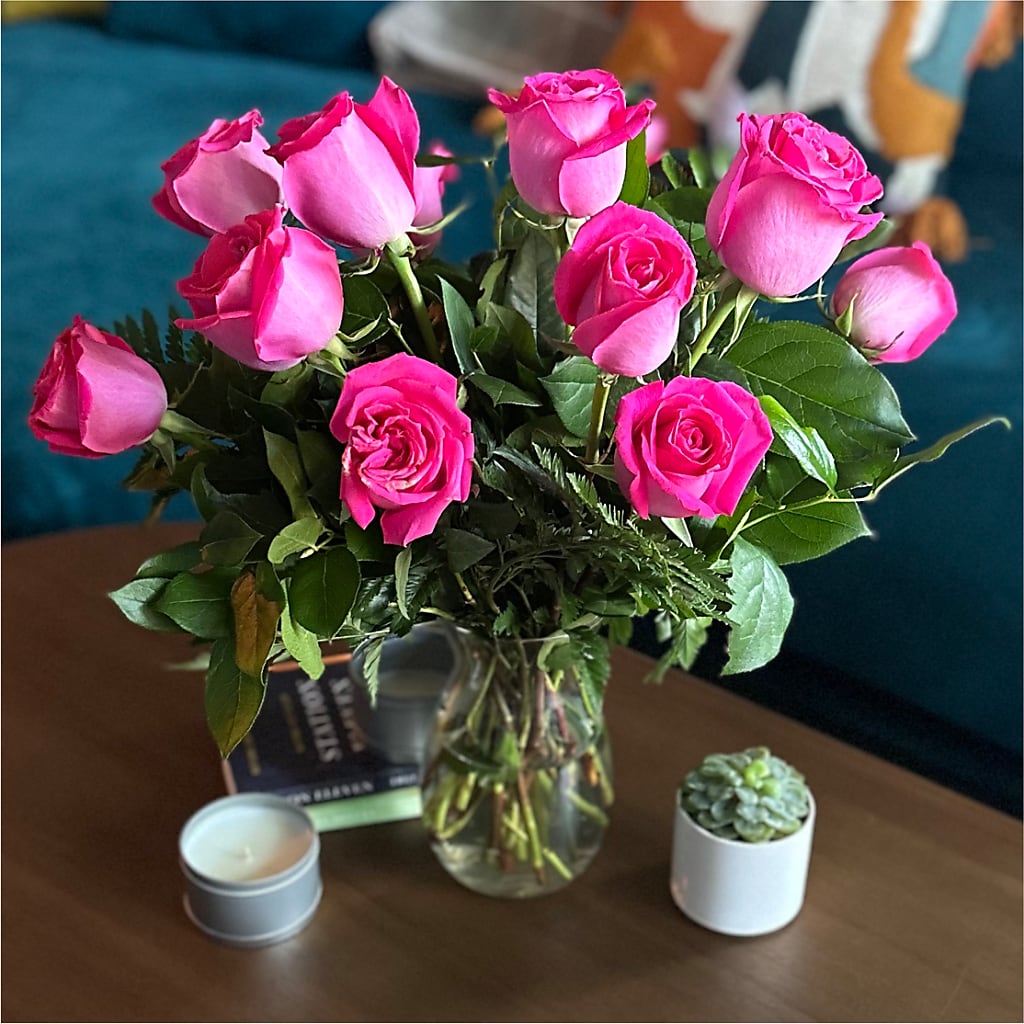Long Stem Pink Rose Bouquet –  United Family Flower And Gifts, Brooklyn NY