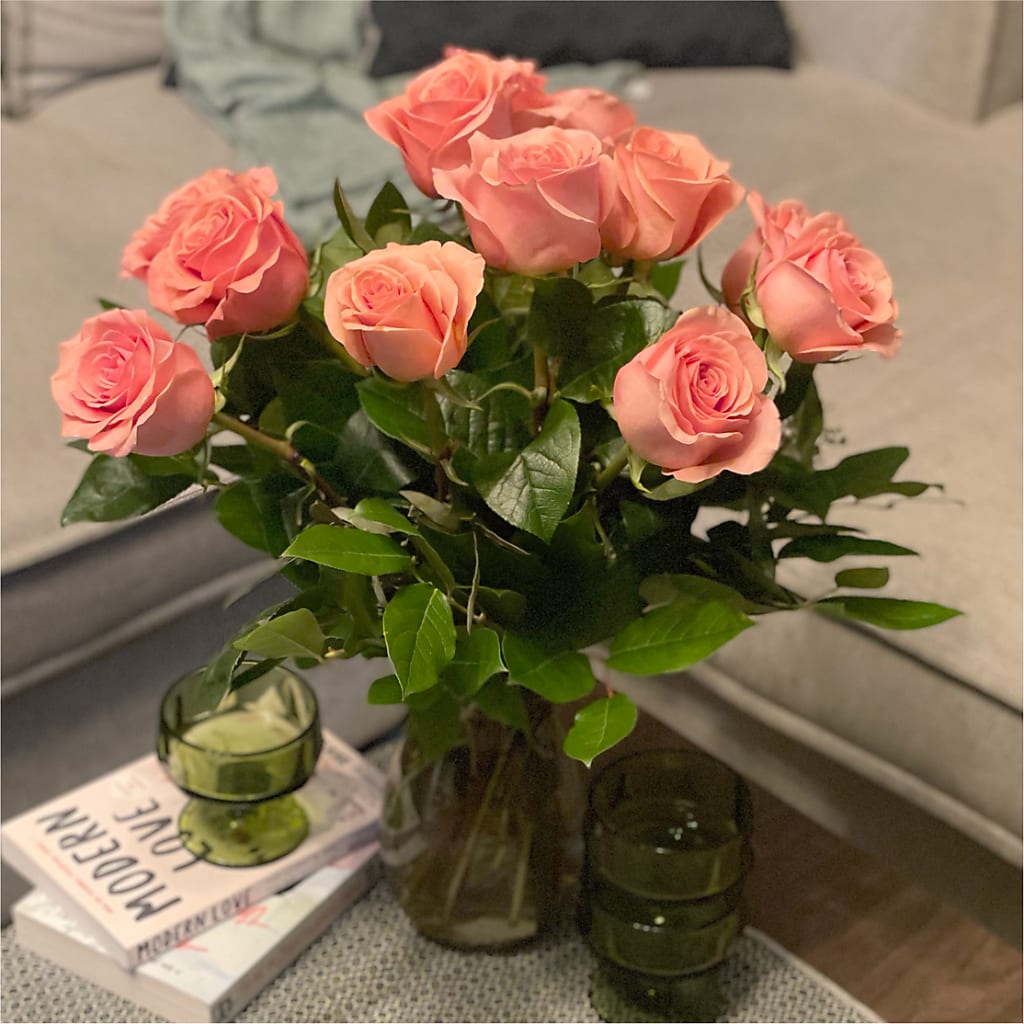 Long Stem Pink Rose Bouquet –  United Family Flower And Gifts, Brooklyn NY