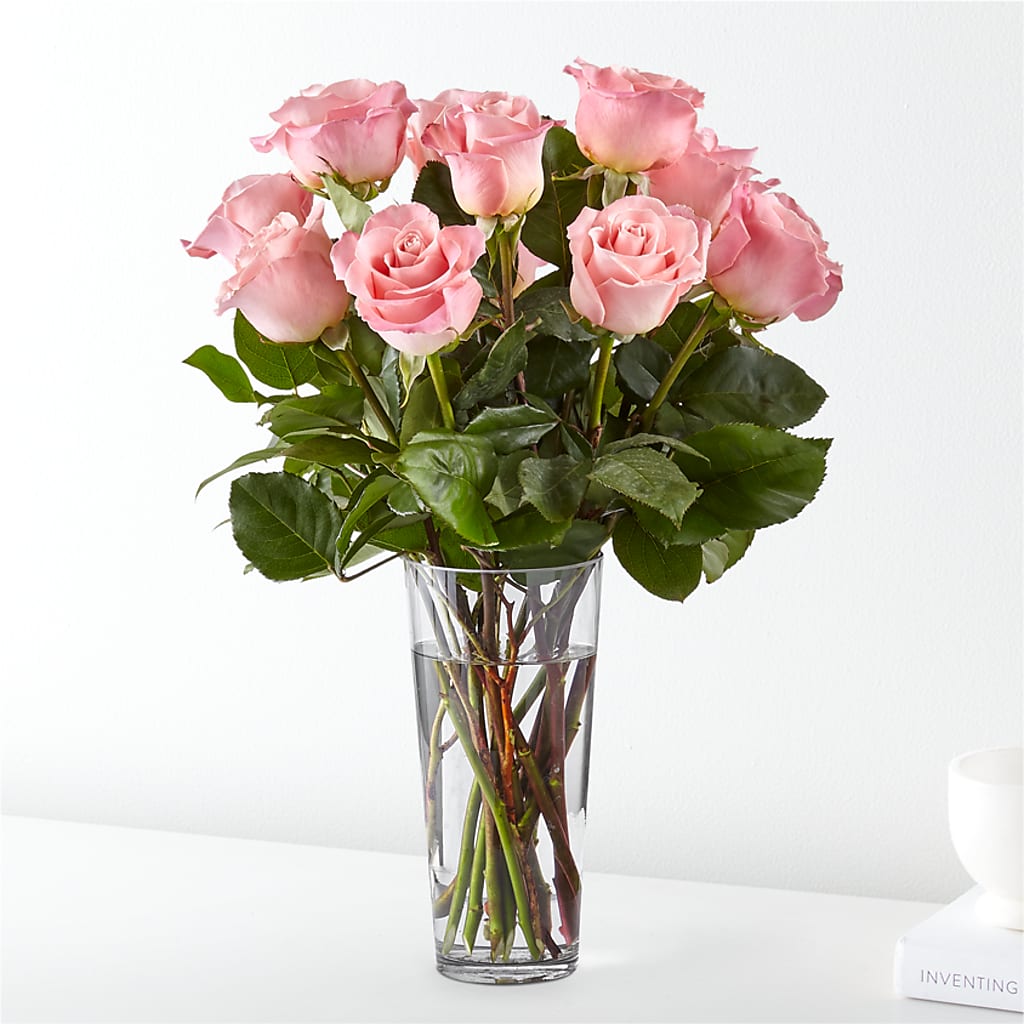 Long Stem Pink Rose Bouquet –  United Family Flower And Gifts, Brooklyn NY