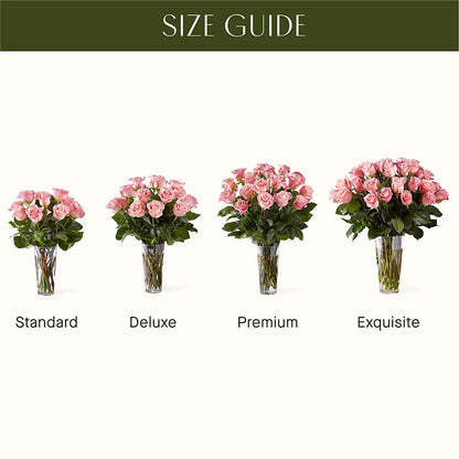 Long Stem Pink Rose Bouquet –  United Family Flower And Gifts, Brooklyn NY