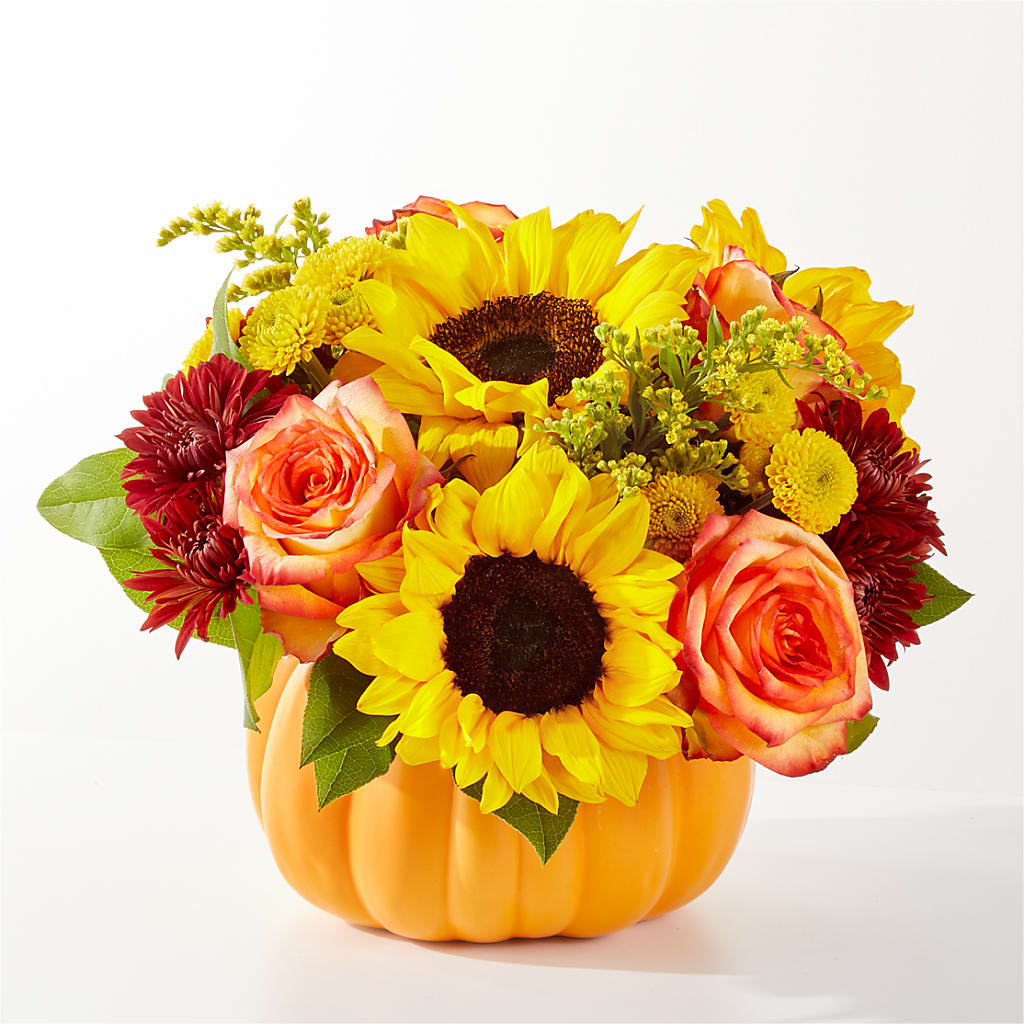 Golden Gourd Pumpkin Bouquet –  United Family Flower And Gifts, Brooklyn NY