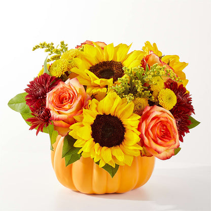 Golden Gourd Pumpkin Bouquet –  United Family Flower And Gifts, Brooklyn NY