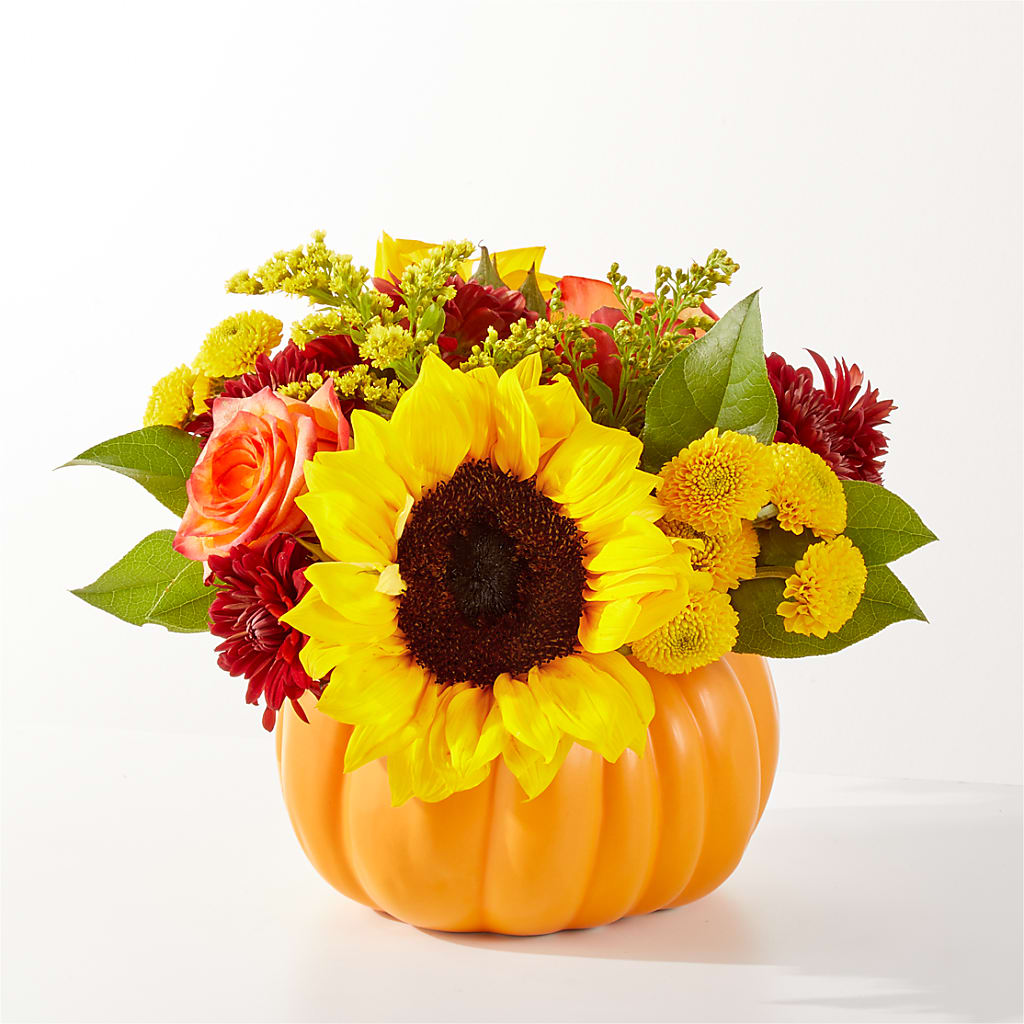 Golden Gourd Pumpkin Bouquet –  United Family Flower And Gifts, Brooklyn NY