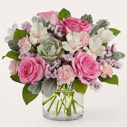 Dusty Rose Bouquet –  United Family Flower And Gifts, Brooklyn NY