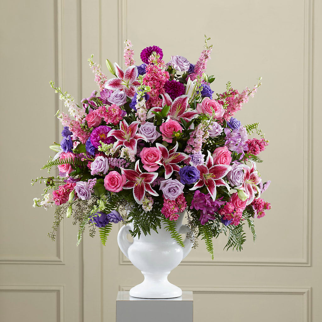Peaceful Tribute Arrangement –  United Family Flower And Gifts, Brooklyn NY