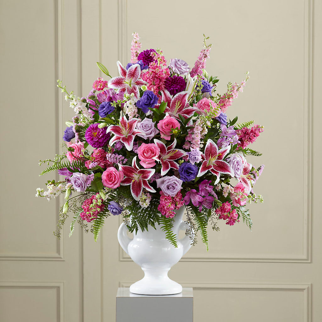 Peaceful Tribute Arrangement –  United Family Flower And Gifts, Brooklyn NY