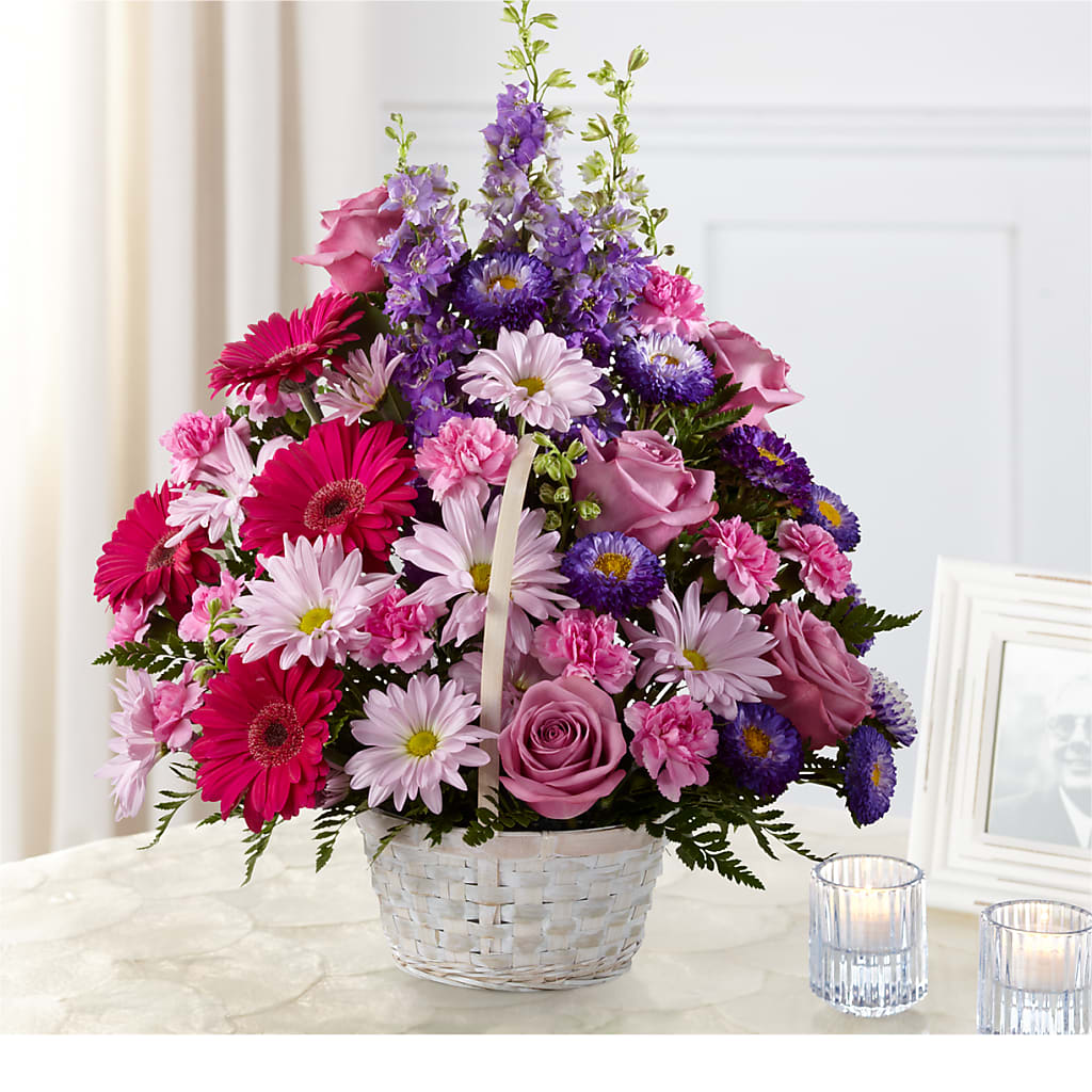 Pastel Peace Basket –  United Family Flower And Gifts, Brooklyn NY