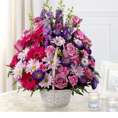 Pastel Peace Basket –  United Family Flower And Gifts, Brooklyn NY