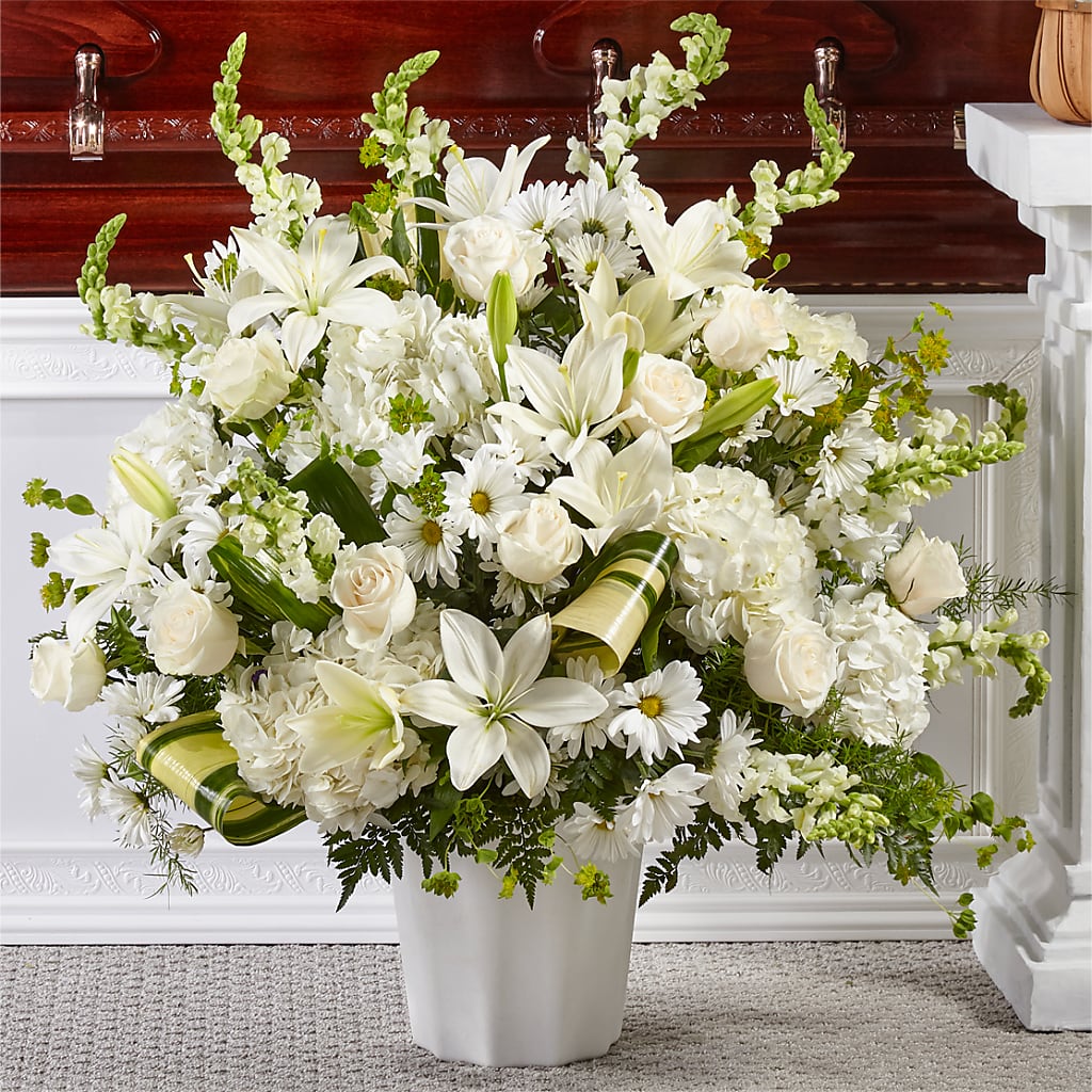 Thoughts of Tranquility Floor Basket –  United Family Flower And Gifts, Brooklyn NY