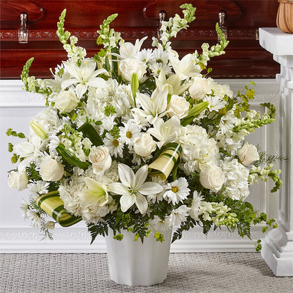 Thoughts of Tranquility Floor Basket –  United Family Flower And Gifts, Brooklyn NY