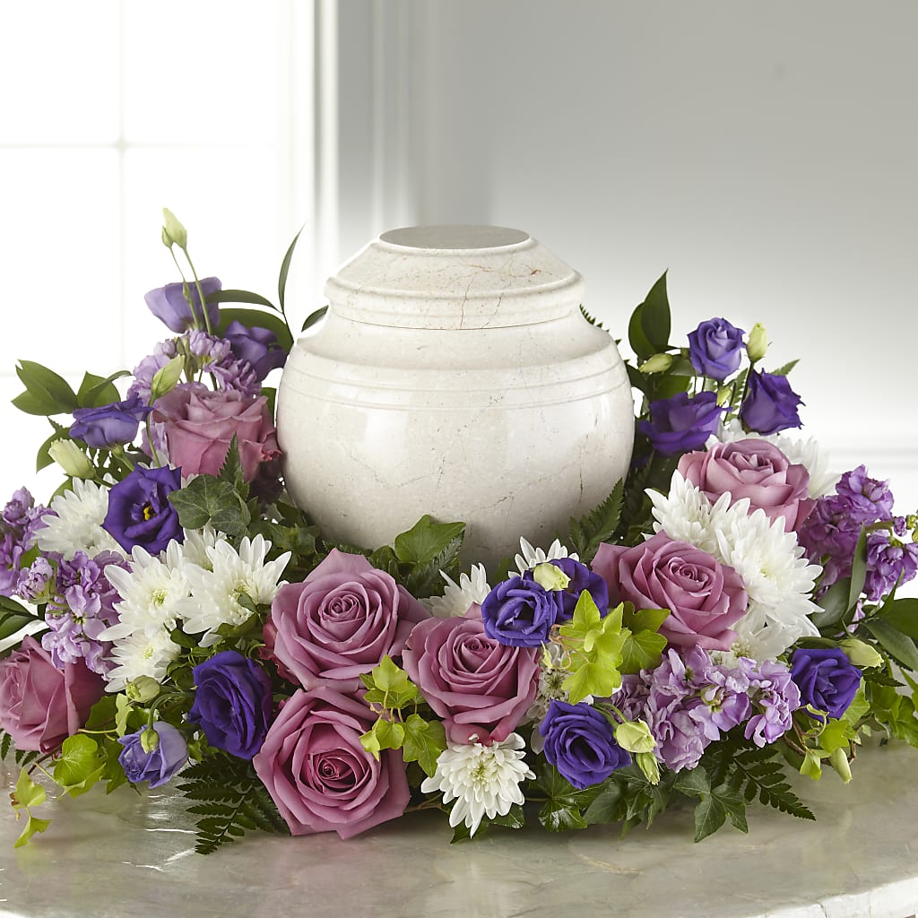 Blooming Sympathy Cremation Adornment –  United Family Flower And Gifts, Brooklyn NY