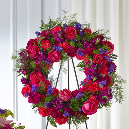 Calming Colors Wreath –  United Family Flower And Gifts, Brooklyn NY