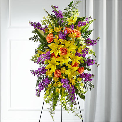 Thoughtful Prayers Standing Spray –  United Family Flower And Gifts, Brooklyn NY