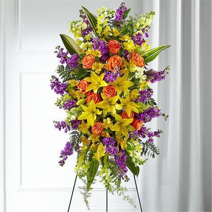 Thoughtful Prayers Standing Spray –  United Family Flower And Gifts, Brooklyn NY