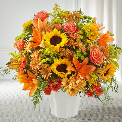 Harvest Thoughts Floor Basket –  United Family Flower And Gifts, Brooklyn NY