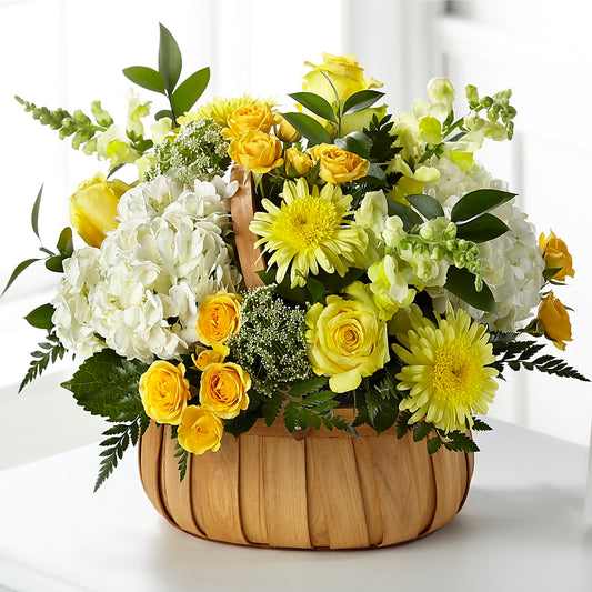 Rustic Remembrance Basket – UNITED FAMILY FLOWER AND GIFTS, Brooklyn NY