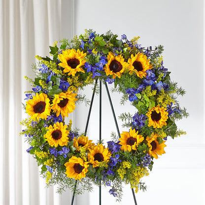 Bright Rays Wreath –  United Family Flower And Gifts, Brooklyn NY