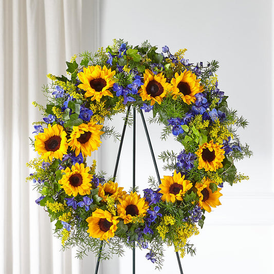 Bright Rays Wreath –  United Family Flower And Gifts, Brooklyn NY