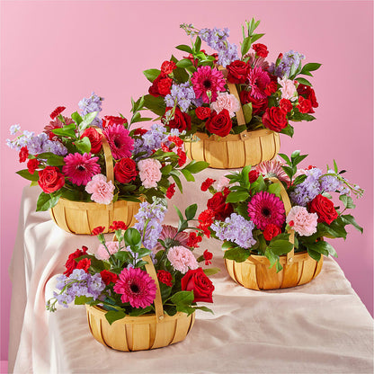 Pink Picnic Basket –  United Family Flower And Gifts, Brooklyn NY