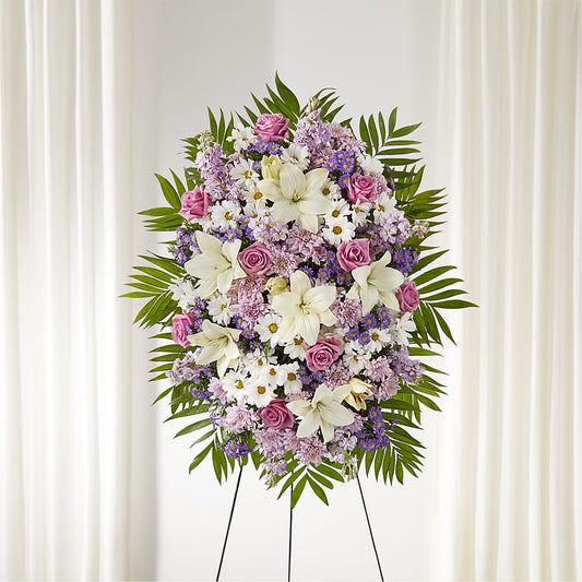 Surrounded by Love Standing Spray –  United Family Flower And Gifts, Brooklyn NY