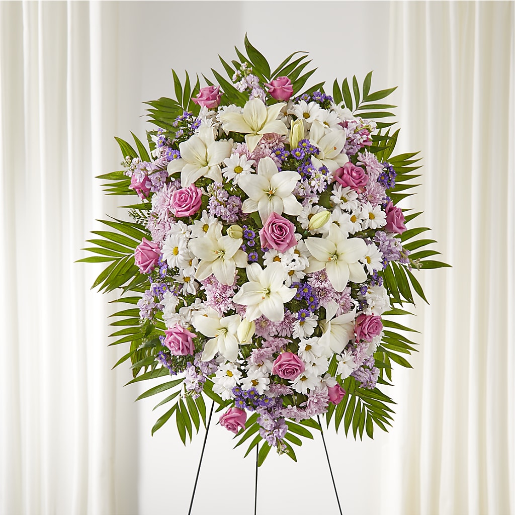 Surrounded by Love Standing Spray –  United Family Flower And Gifts, Brooklyn NY