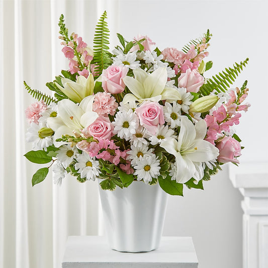 Soft Touch Tabletop Basket –  United Family Flower And Gifts, Brooklyn NY