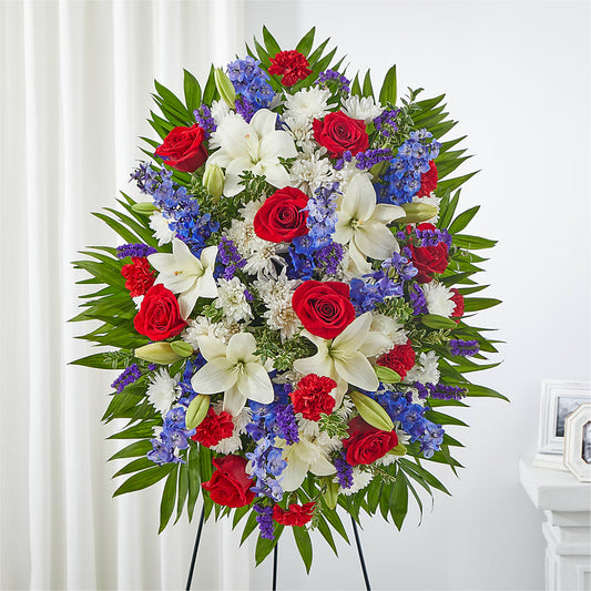Cherished Service Standing Spray –  United Family Flower And Gifts, Brooklyn NY