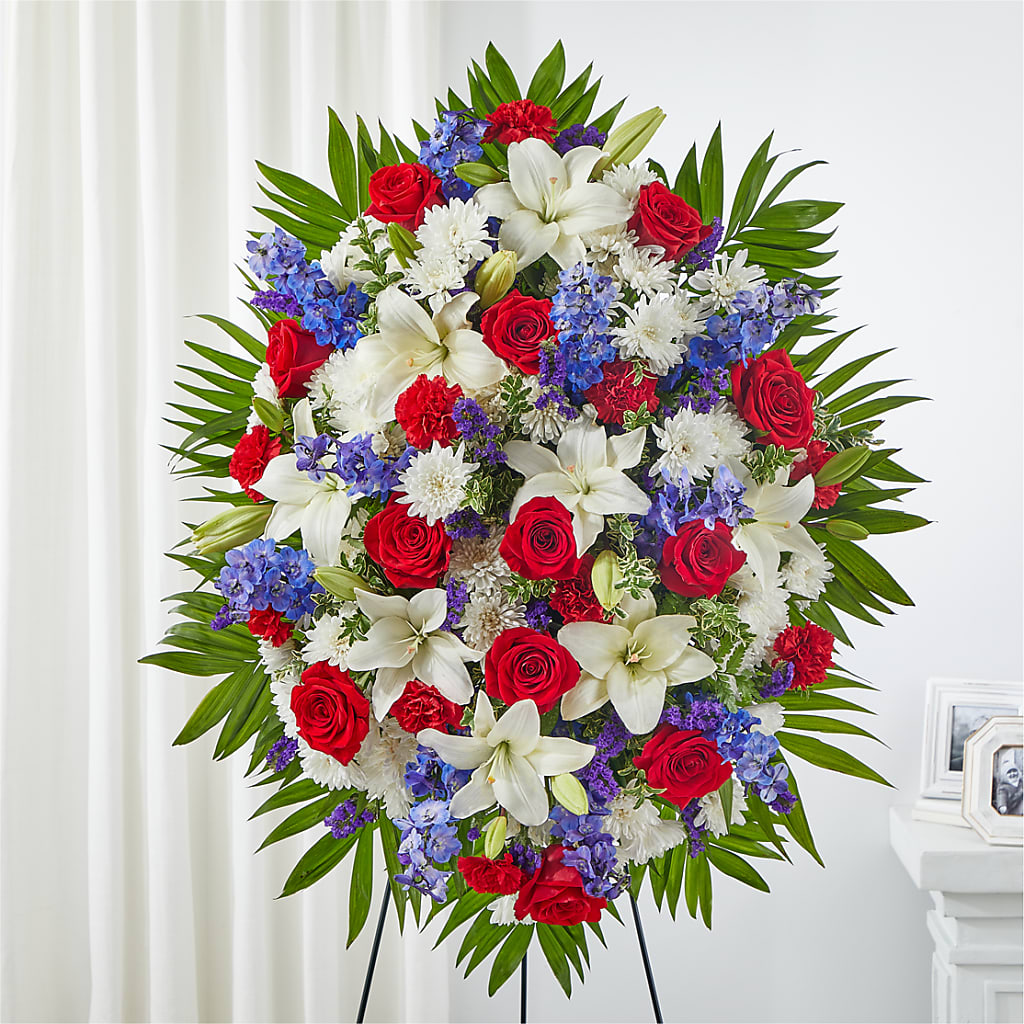 Cherished Service Standing Spray –  United Family Flower And Gifts, Brooklyn NY