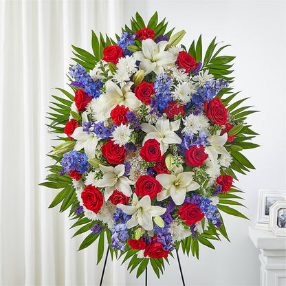 Cherished Service Standing Spray –  United Family Flower And Gifts, Brooklyn NY