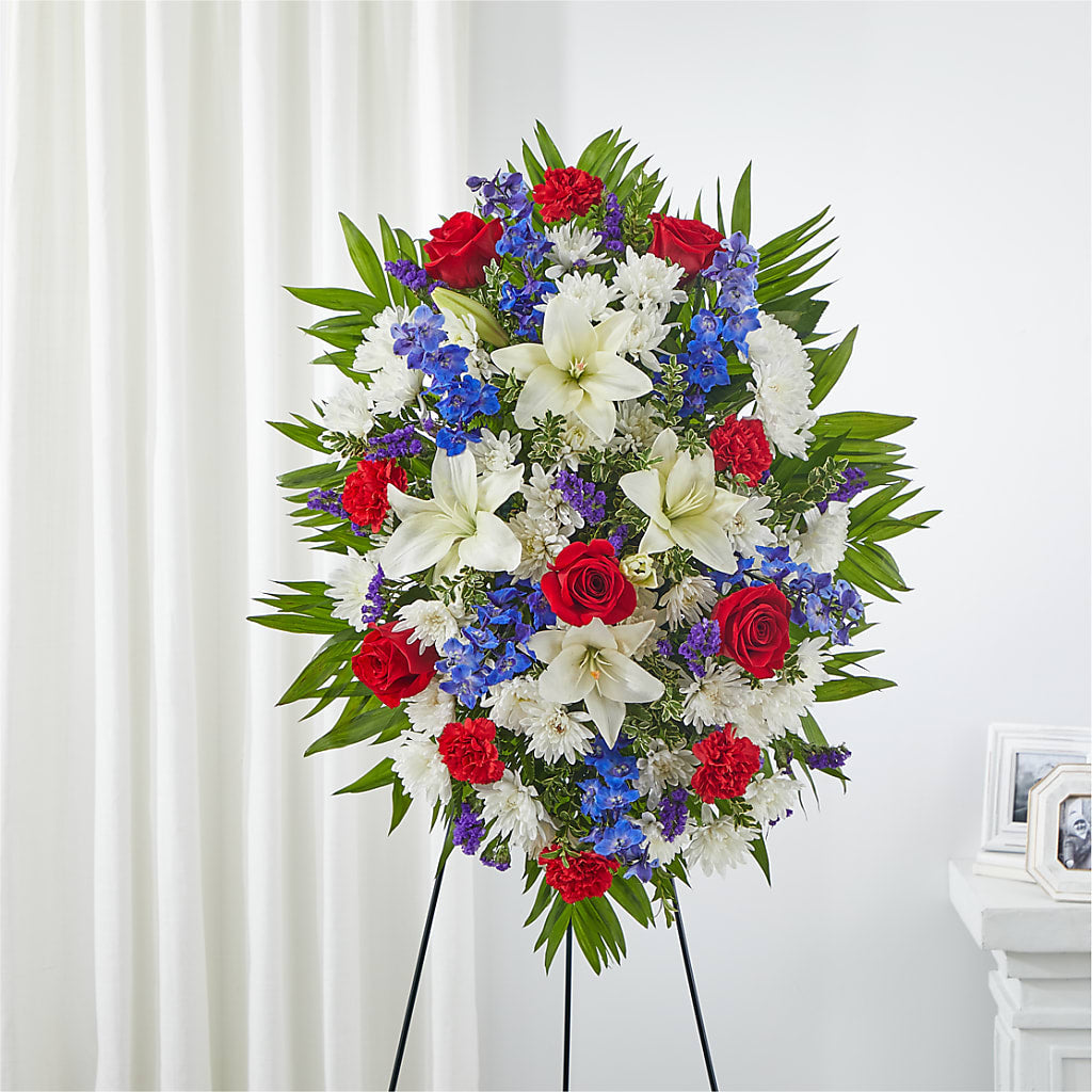 Cherished Service Standing Spray –  United Family Flower And Gifts, Brooklyn NY