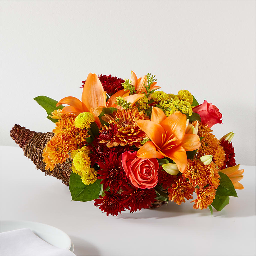 Bouquet of Blessings Cornucopia –  United Family Flower And Gifts, Brooklyn NY