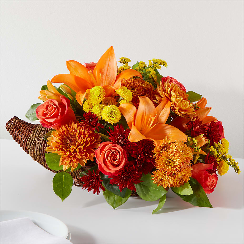 Bouquet of Blessings Cornucopia –  United Family Flower And Gifts, Brooklyn NY