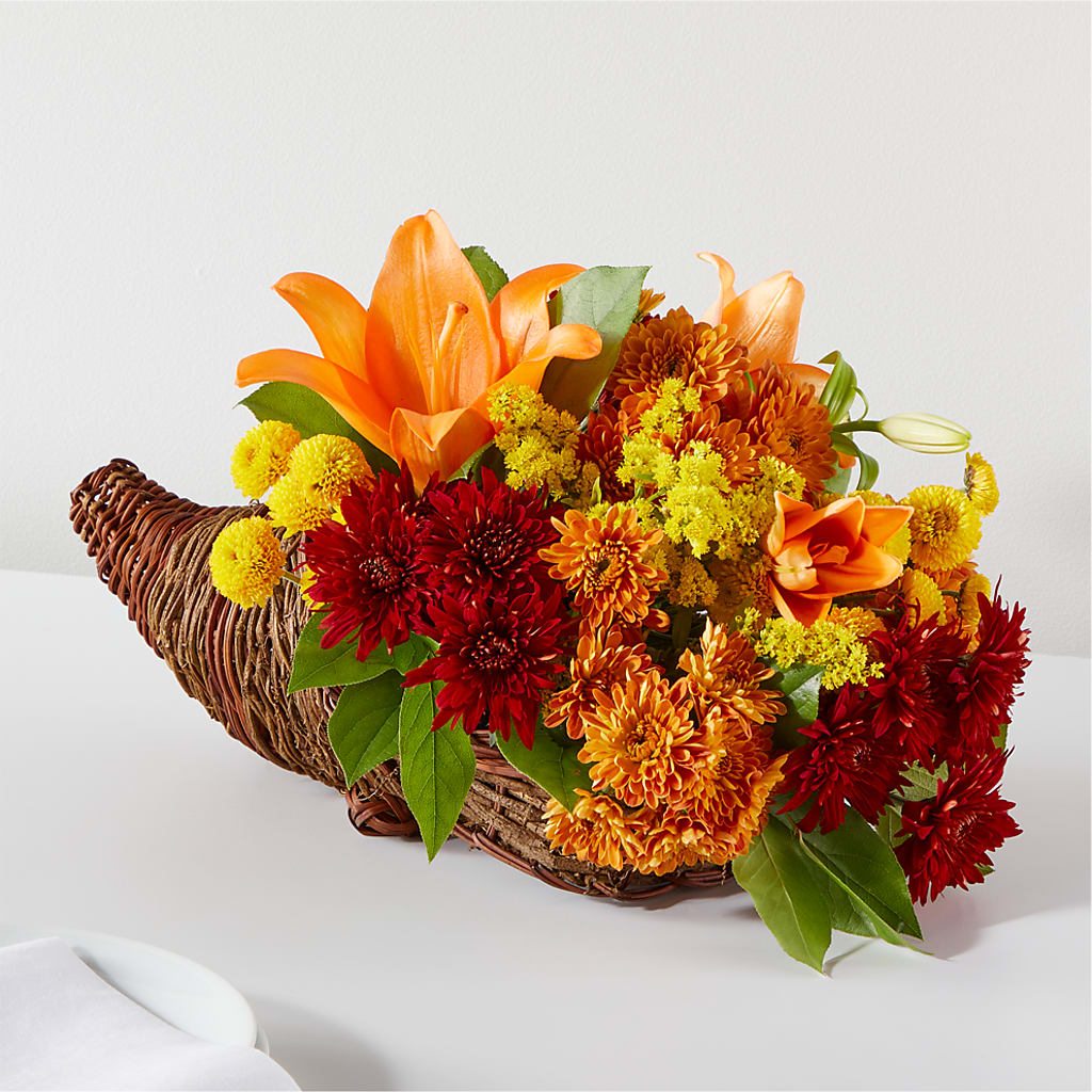 Bouquet of Blessings Cornucopia –  United Family Flower And Gifts, Brooklyn NY